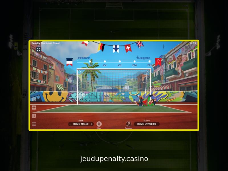 Description des caractéristiques uniques du jeu Penalty Shoot Out Street